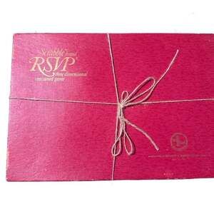 Vintage 1970 Scrabble RSVP Three Dimensional Board Game -